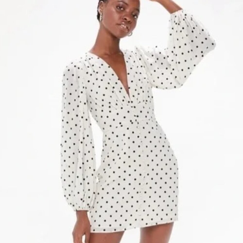 Urban Outfitters Polka Dot Long Sleeve Dress - Picture 2 of 13